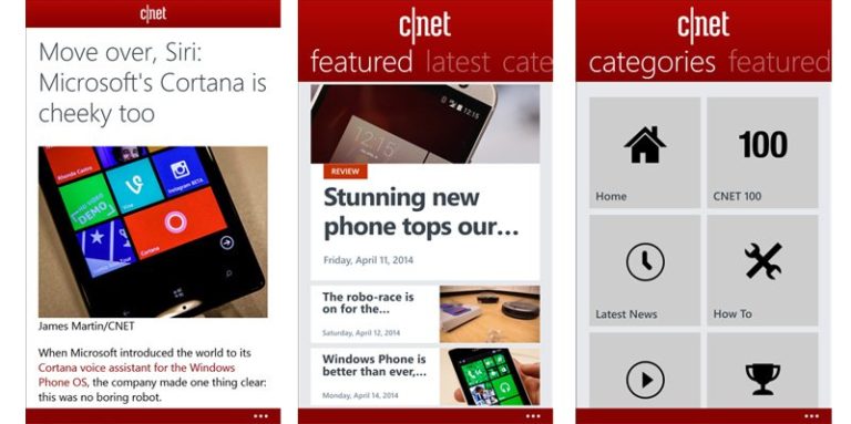CNET’s official app lands on Windows Phone