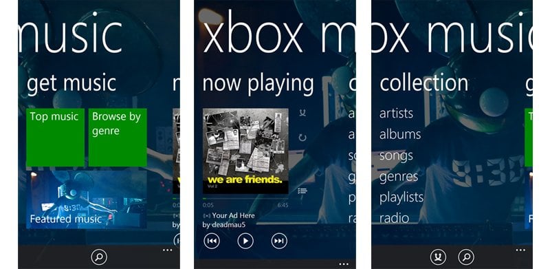 xbox music windows phone