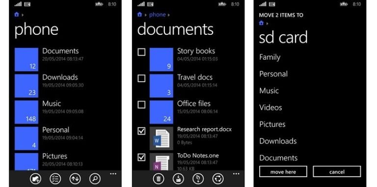 Windows Phone gets an official file manager named Files