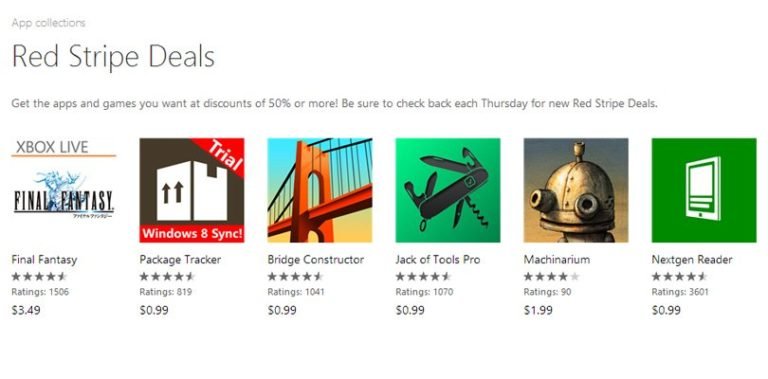 Final Fantasy, Machinarium and Bridge Constructor are among the Red Stripe Deals of the week