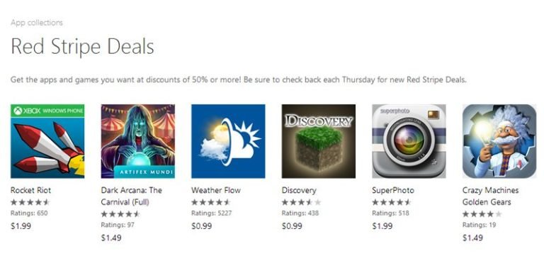 Rocket Riot, Discovery, SuperPhoto are Red Stripe Deals of the week on Windows Phone