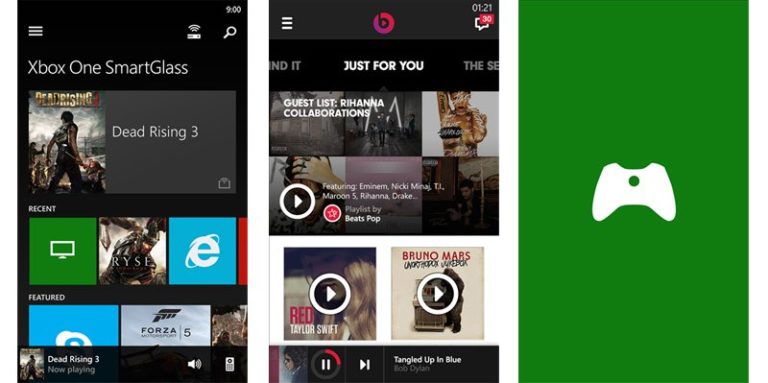 Beats Music, Xbox SmartGlass, Xbox Video and Xbox Games get updated on Windows Phone Store