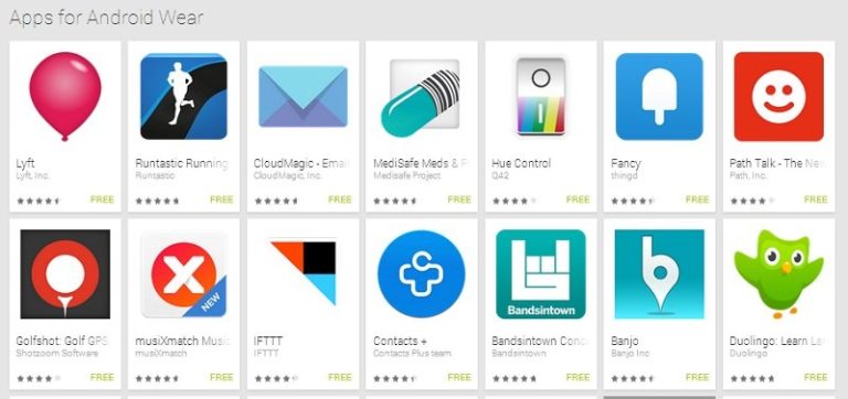 Android Wear app and dedicated section launched in the Play Store