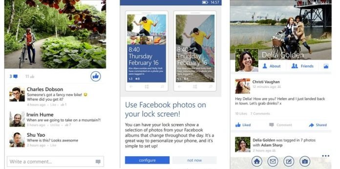facebook beta windows phone