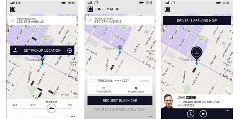 Uber gets updated on Windows Phone adding fare quotes within the app and more