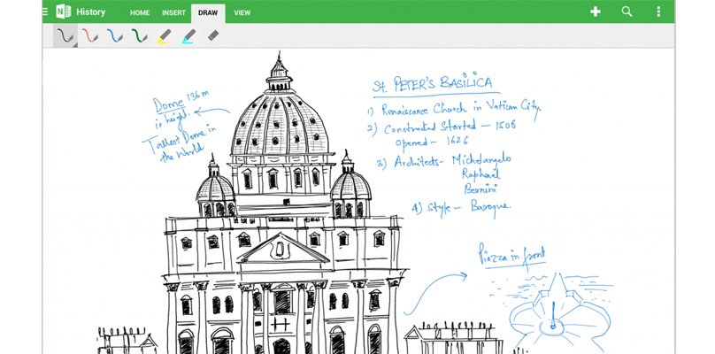 onenote templates android