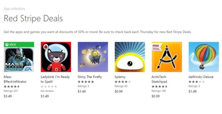 Mass Effect, Splemy and more are Red Stripe Deals of the week on Windows Phone