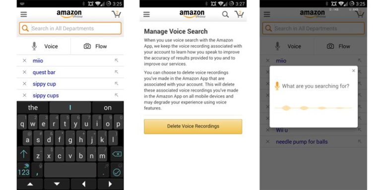 Amazon adds dedicated voice search to its Android app