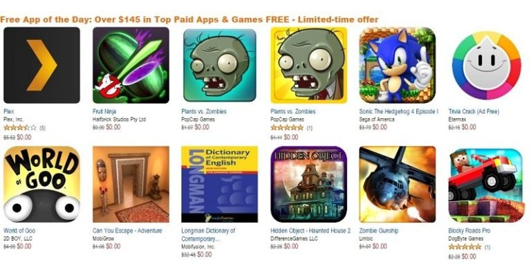 $115 worth of apps available for free on the Amazon Appstore till Saturday