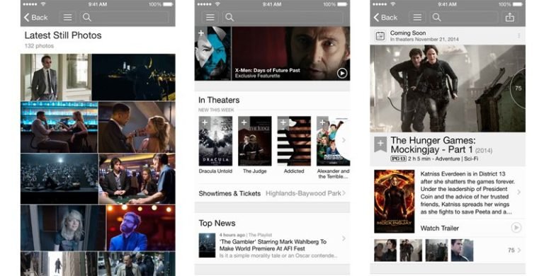 IMDB app on iOS updated adding technical details and box office data to the movie page