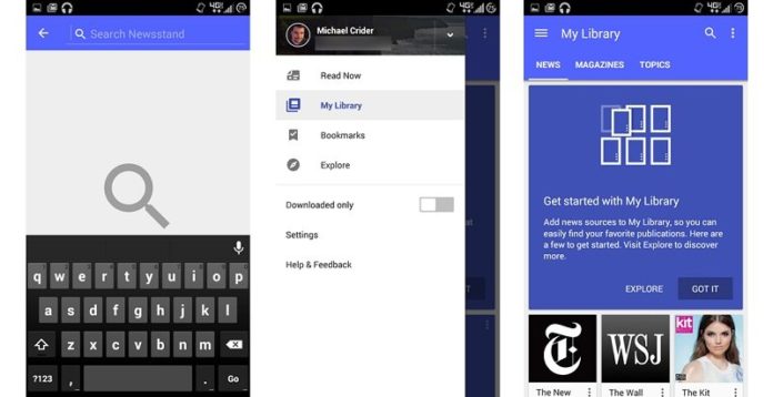 google play newstand