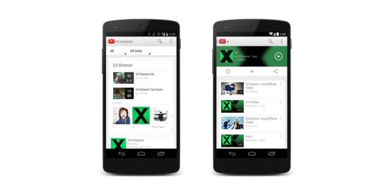 YouTube gets a new Music homepage on Android and iOS apps